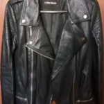 Кожаная куртка практически новая