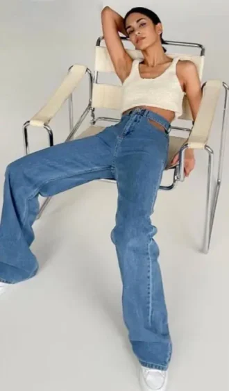 Стильные джинсы-клёш с завышенной талией - ТАтат объявление