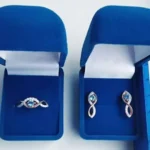 Комплект золотые серьги-кольцо