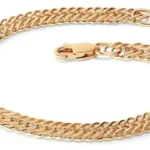 Браслет из золота 585 Тройной ромб