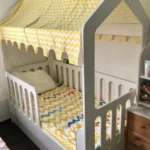 Детская кровать домик с ящиком