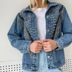 Женская джинсовая куртка оверсайз