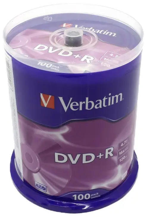 Татат: Диск DVD+R Verbatim 4.7Gb 16x