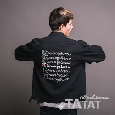 Татат: Джинсовка Champion чёрная