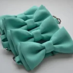 Галстук бабочка мятного бирюзового цвета