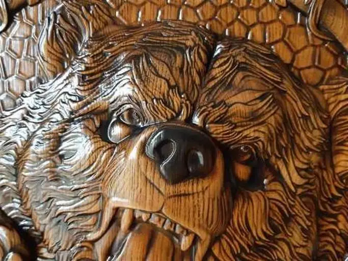 Деревянное панно Медведь, ТАтат объявления