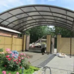 Навесы из поликарбоната и профнастила