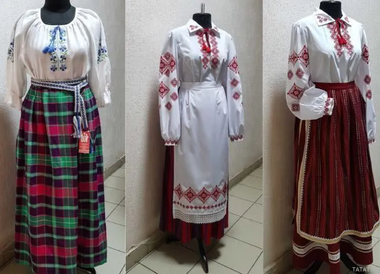 Национальные костюмы Беларуси, ТАтат объявления