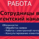 Консультант без опыта в отдел агентского канала