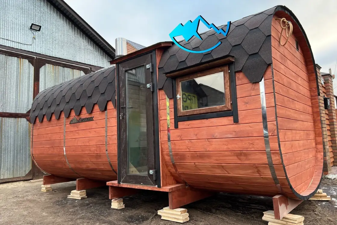 Эстетичная баня бочка из кедра для вашего дома, объявление на Татат