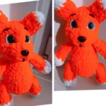 Мягкий лисёнок вязаная игрушка для уюта