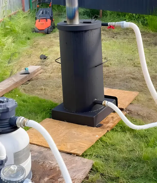 Дровяной подогрев бассейна с нержавеющим змеевиком, объявление на Татат