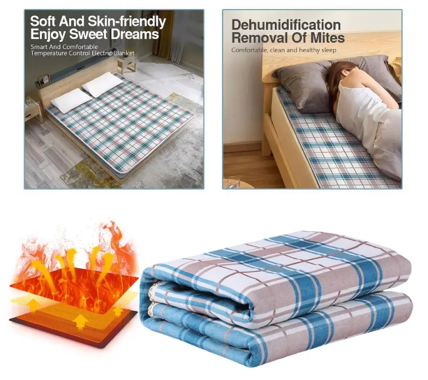 Электропростынь с подогревом 150х70 см мягкий плюш, объявление на Татат