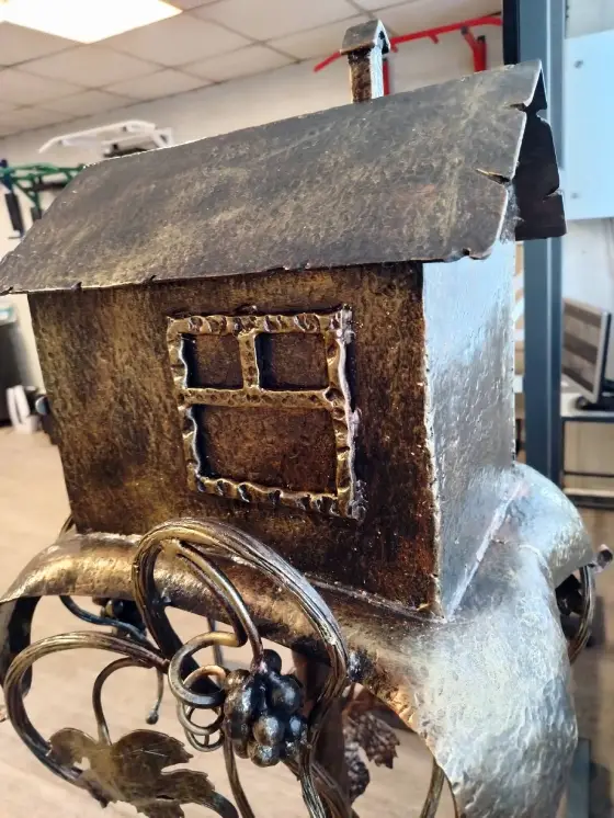 Почтовый ящик из металла ручная ковка 140 см патина, объявление на Татат