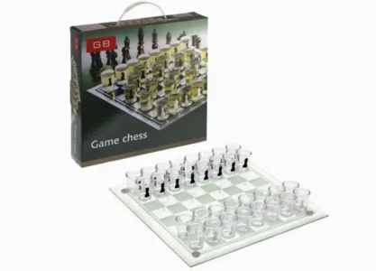 Алкогольные шахматы со стеклянными рюмками для вечеринок, объявление на Татат