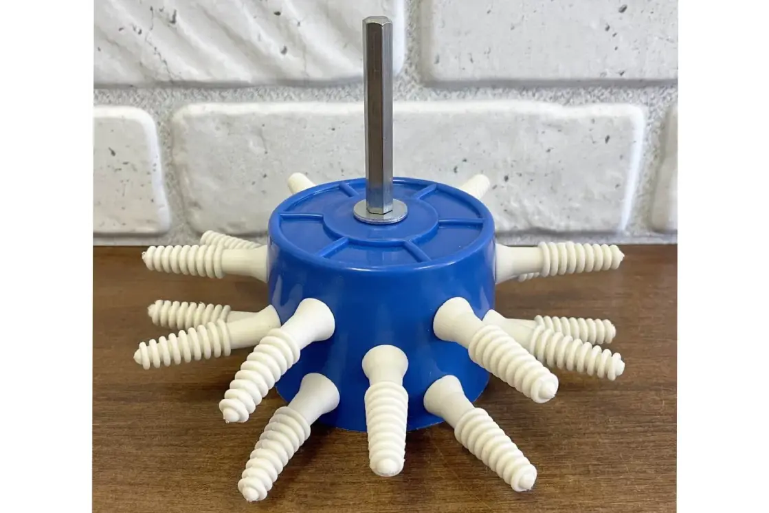 Приспособление для ощипа домашней птицы на дрель