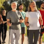 Удобные регулируемые палки для скандинавской ходьбы