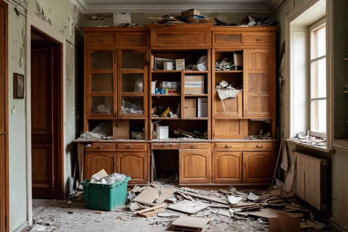 Утилизация старых стенок: вывоз корпусной мебели